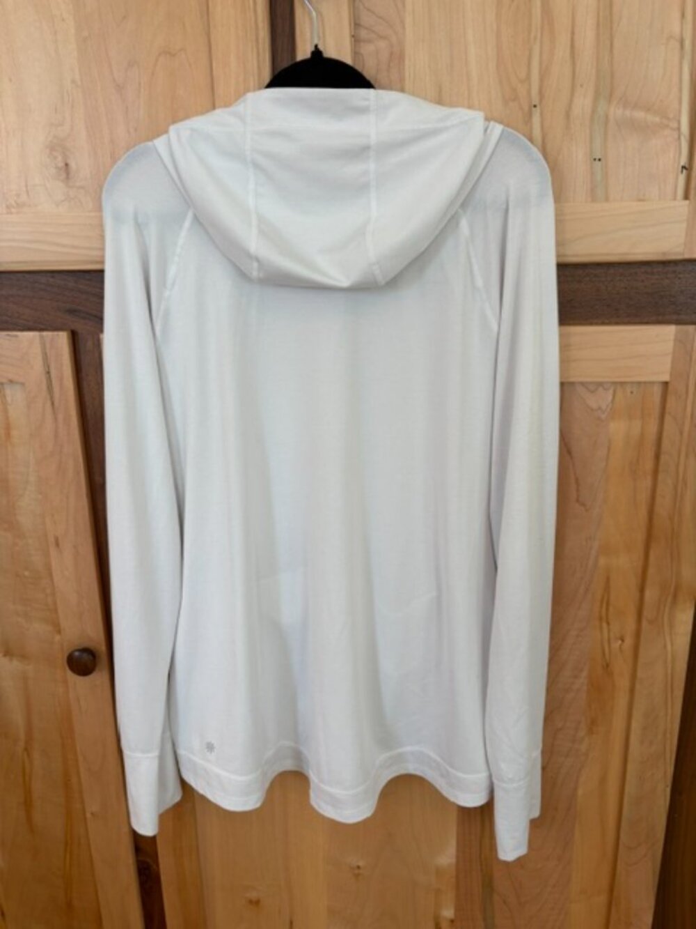 Athleta White Hooded Full Zipper Jacket - XL - Picture 2 of 7
